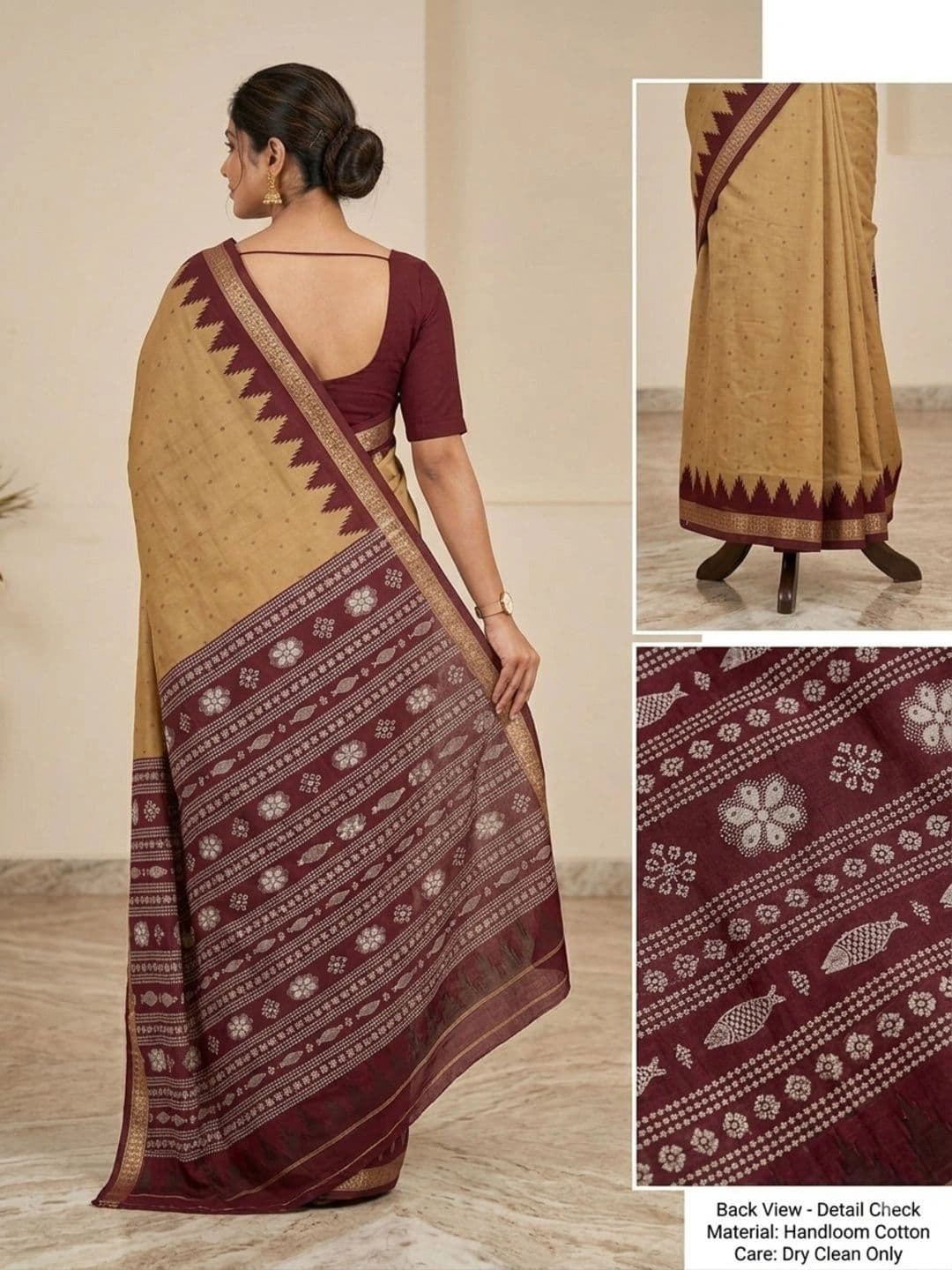 SHOPSILK Art Silk Sambalpuri Saree thumbnail 4