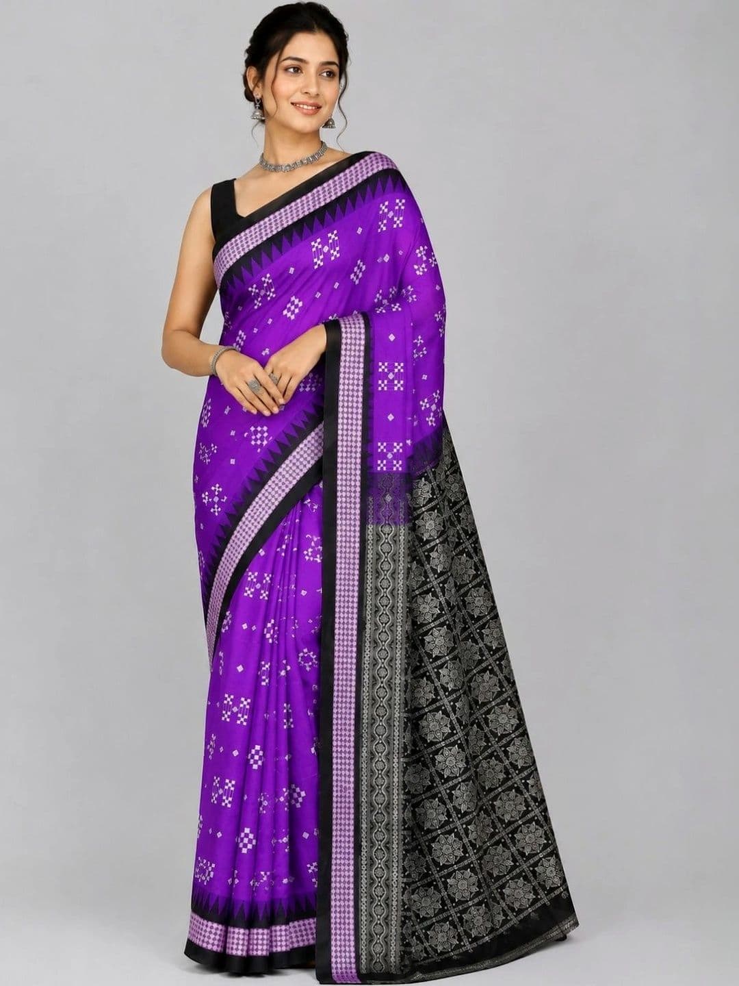 SHOPSILK Art Silk Sambalpuri Saree thumbnail 3