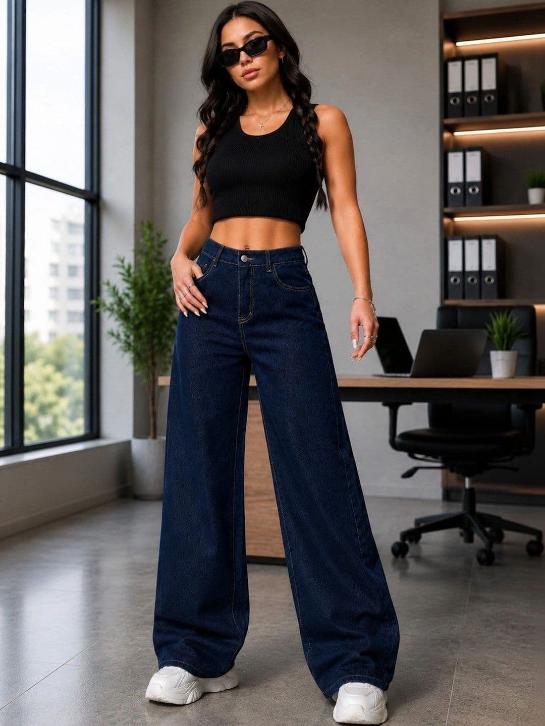 DENIMLOOK Women Regular Baggy High-Rise Jeans thumbnail 4