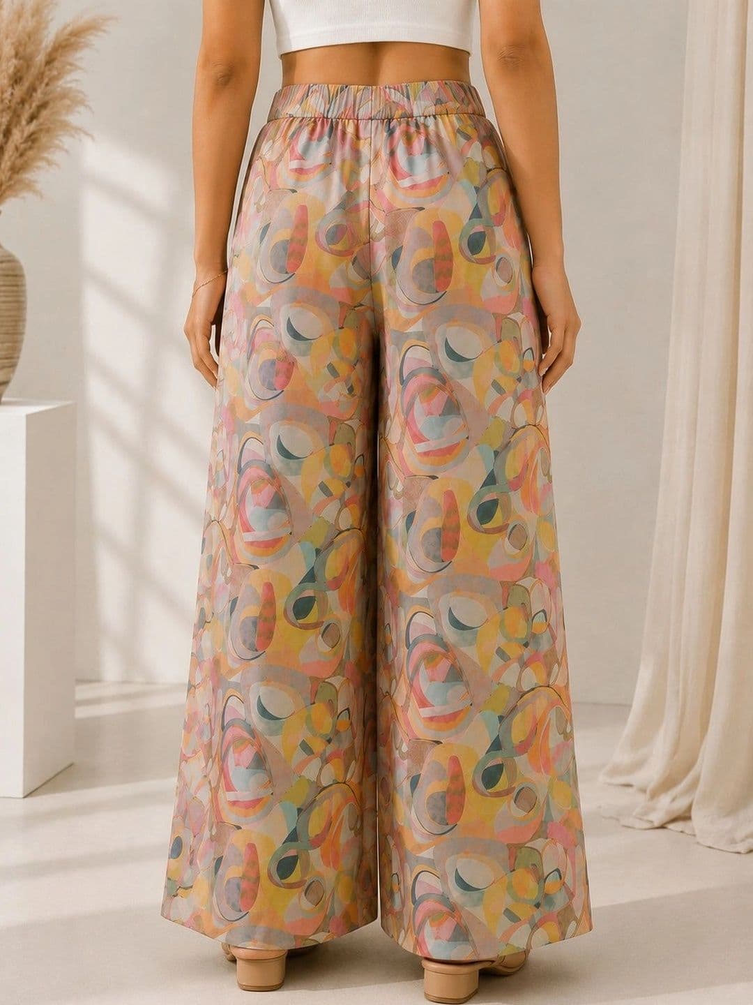 HAYA ETHNIC Women Printed Palazzos thumbnail 2