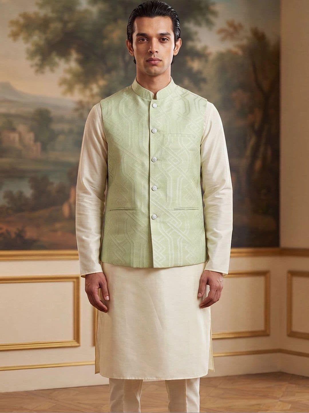 House of Pataudi Jacquard Woven Design Koti thumbnail 2