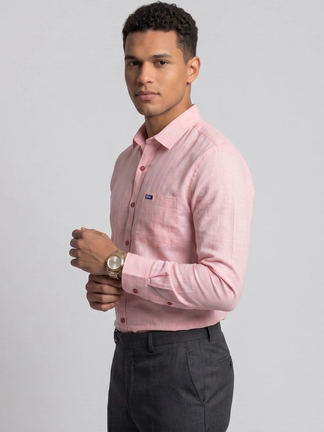 U.S. PITCHERS Men Modern Slim Fit Casual Shirt thumbnail 5