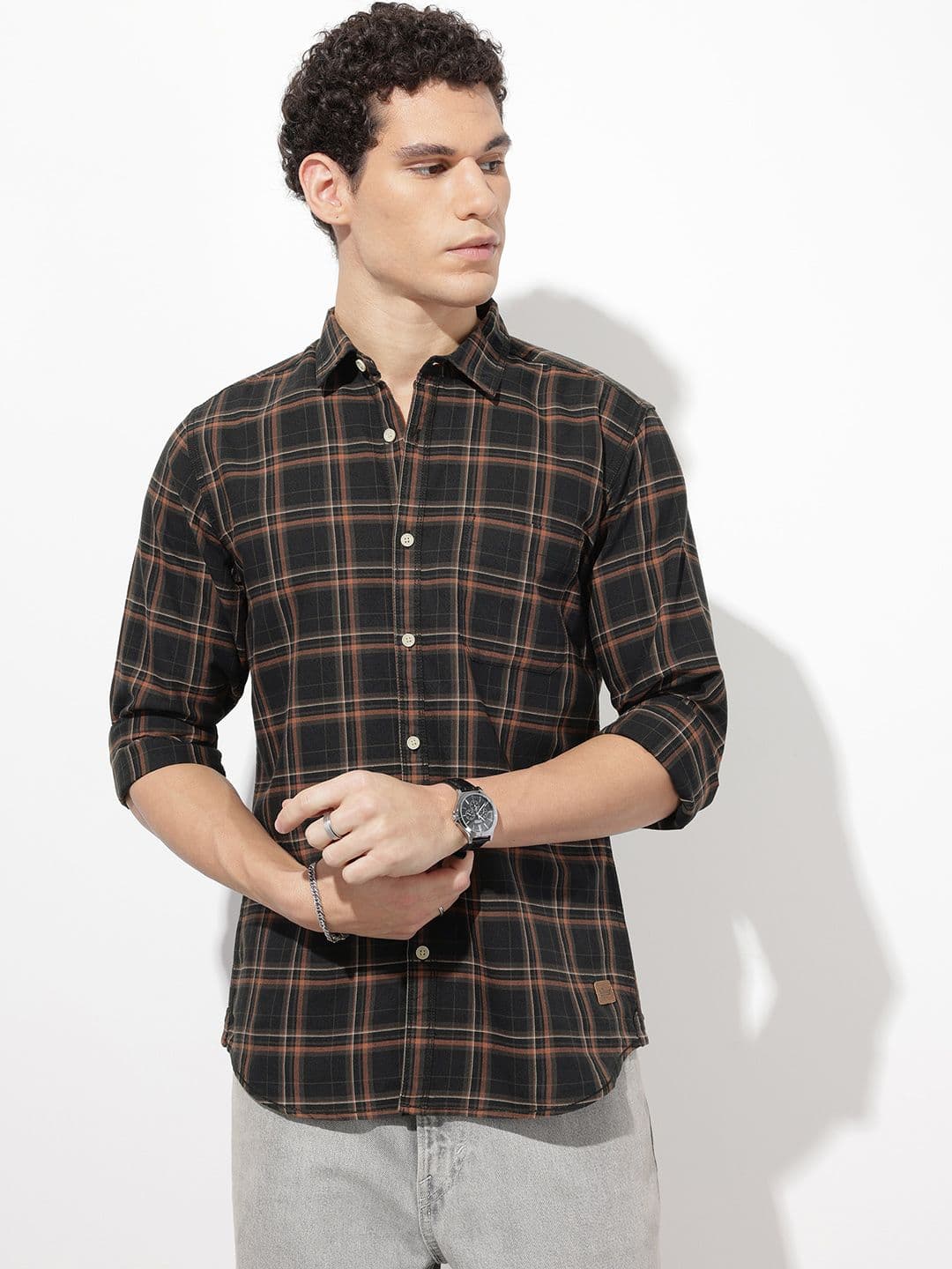 Roadster Life Co. Soft Touch Checked Casual Shirt thumbnail 2