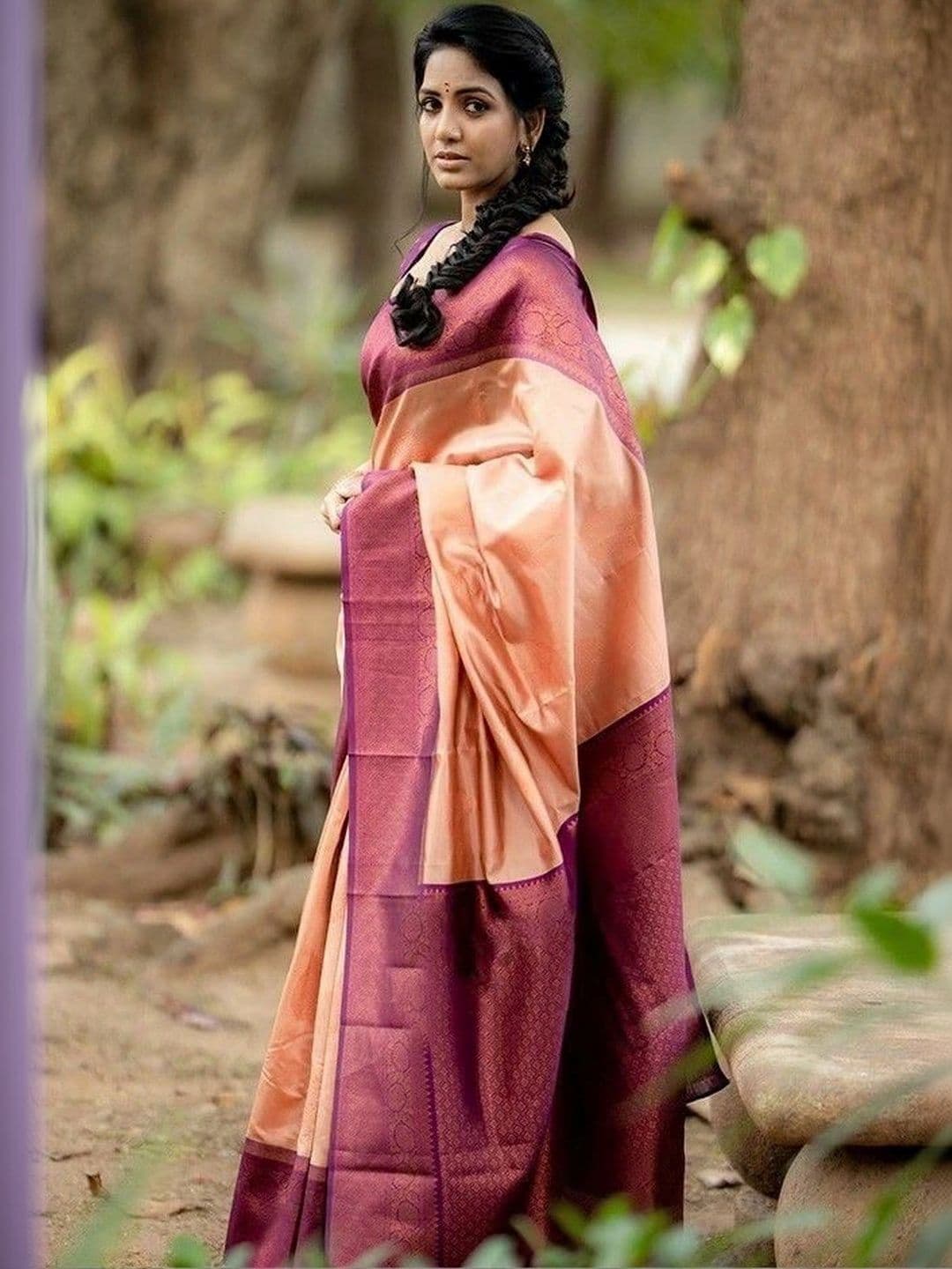 revika Woven Design Zari Art Silk Designer Kanjeevaram Saree thumbnail 5