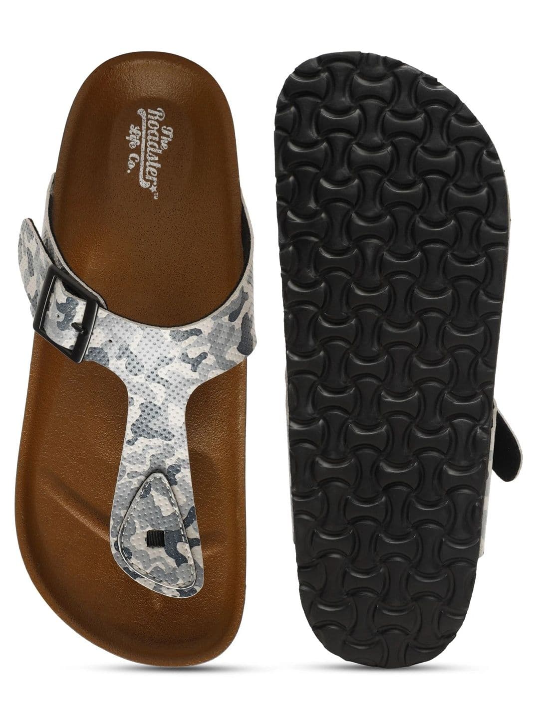 Roadster Men Printed Thong Flip-Flops thumbnail 6