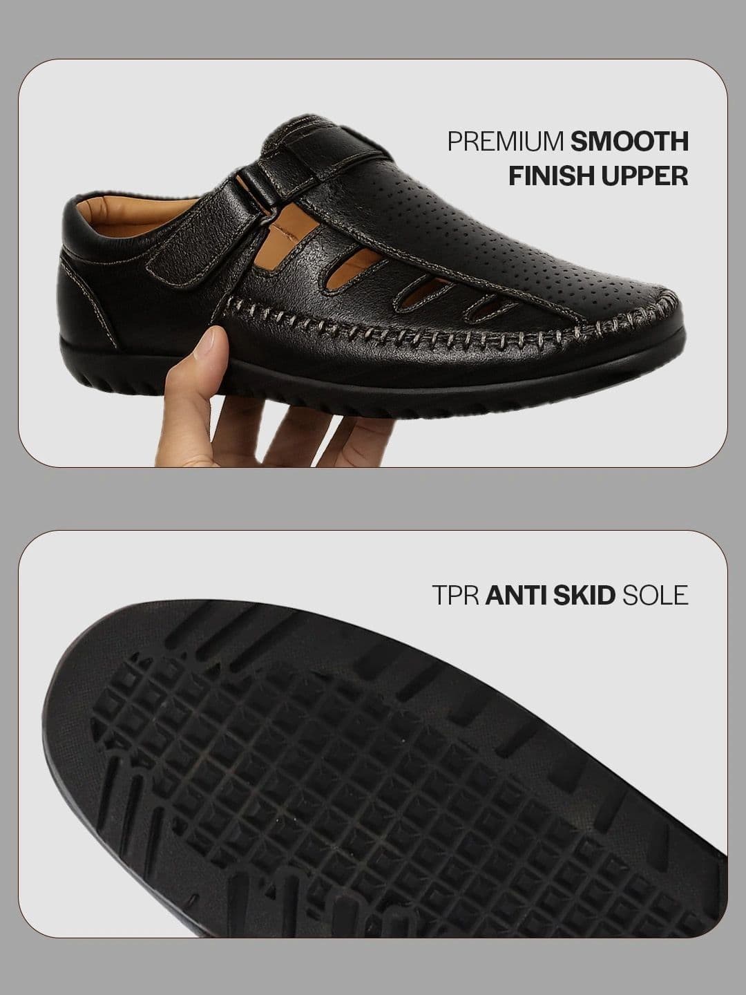 FAUSTO Men PU Shoe-Style Sandals thumbnail 4