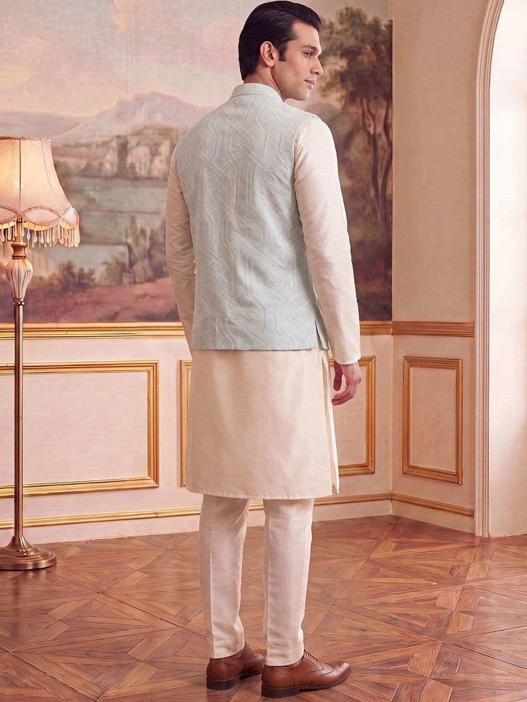 House of Pataudi Jacquard Woven Design Koti thumbnail 3