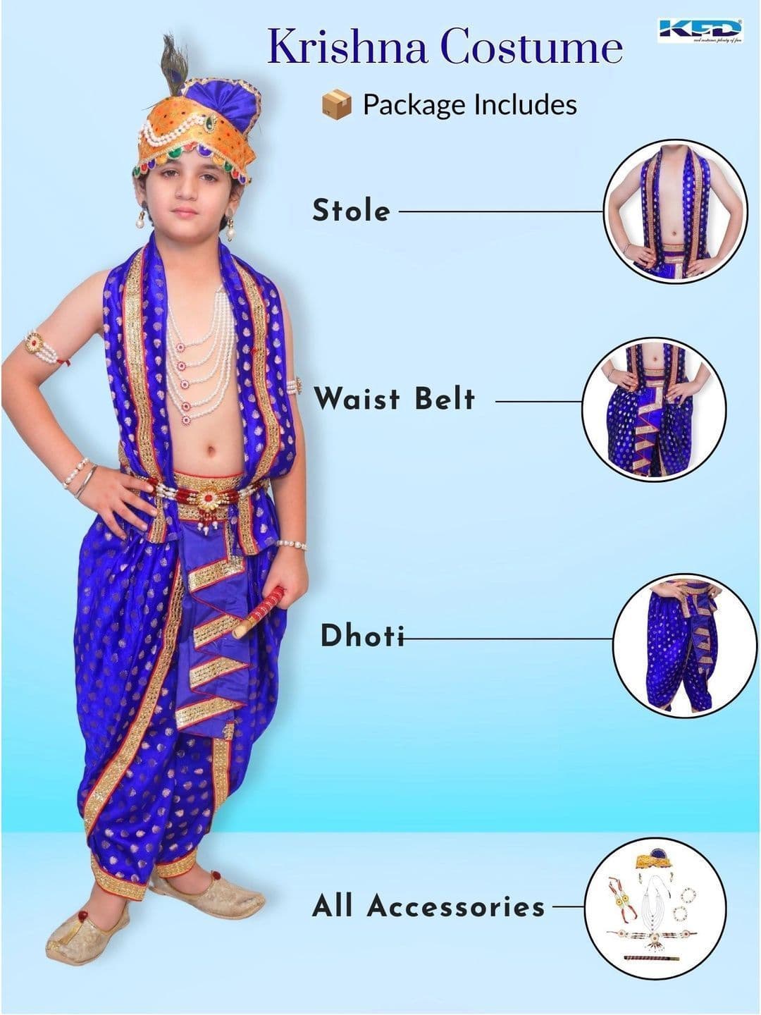 Kaku Fancy dresses Unisex Kids Embellished Top with Dhoti Pants thumbnail 6