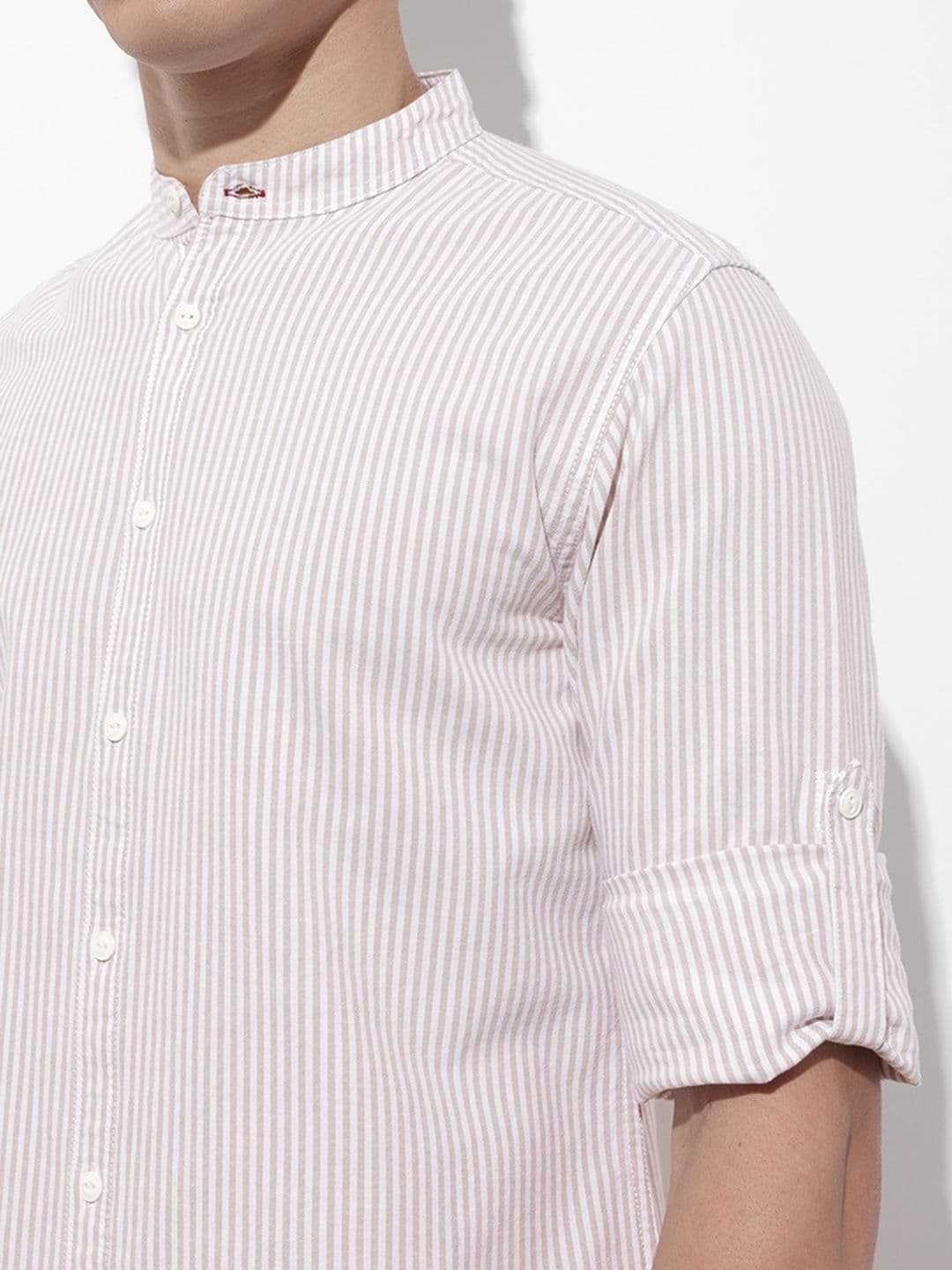 Roadster Life Co. Soft Touch Striped Casual Shirt thumbnail 5