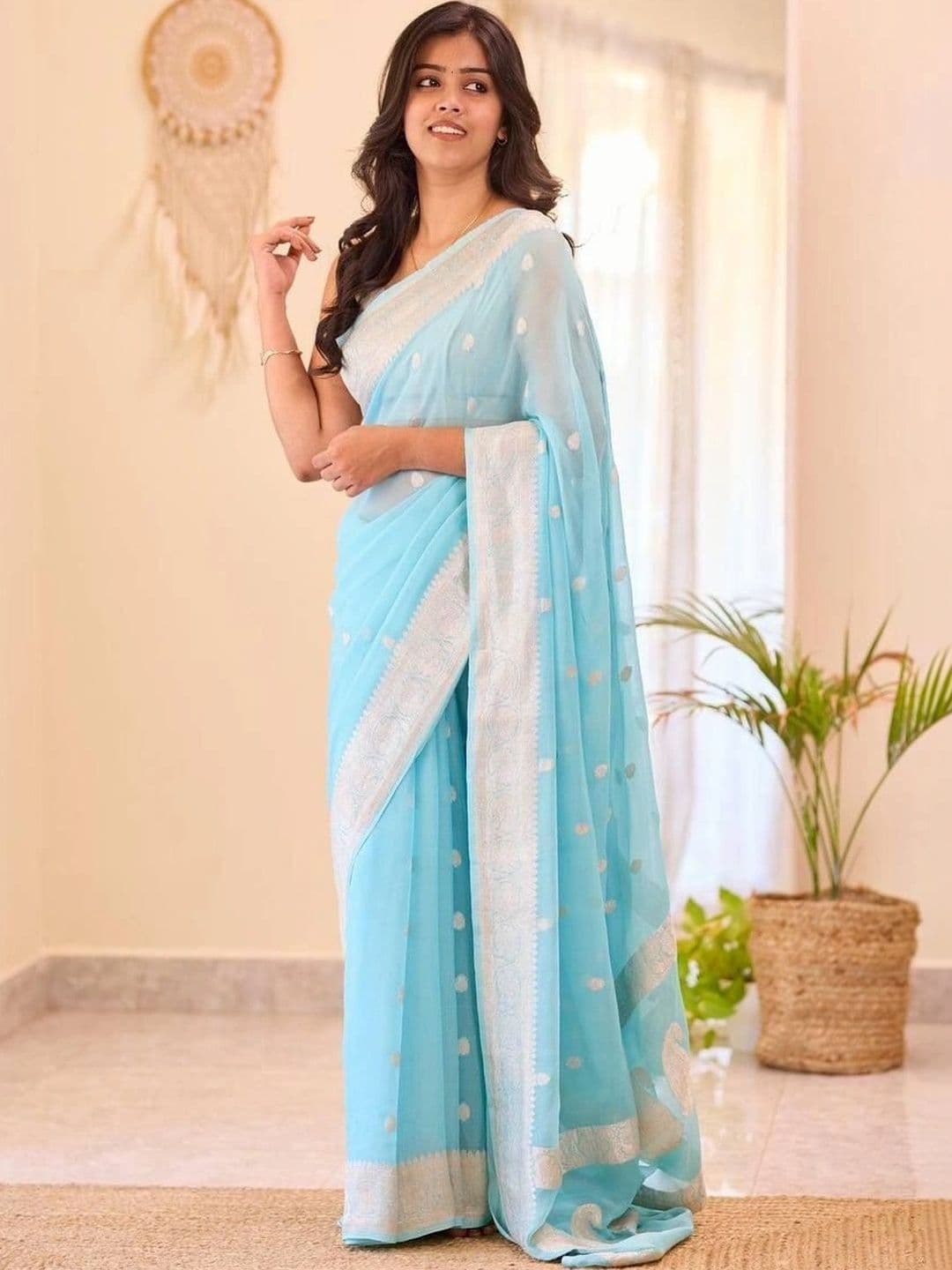 revika Woven Design Zari Art Silk Designer Kanjeevaram Saree - view 1