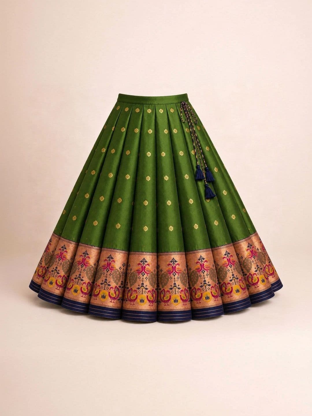 Xepon Girls Embroidered Thread Work Ready to Wear Lehenga & thumbnail 6