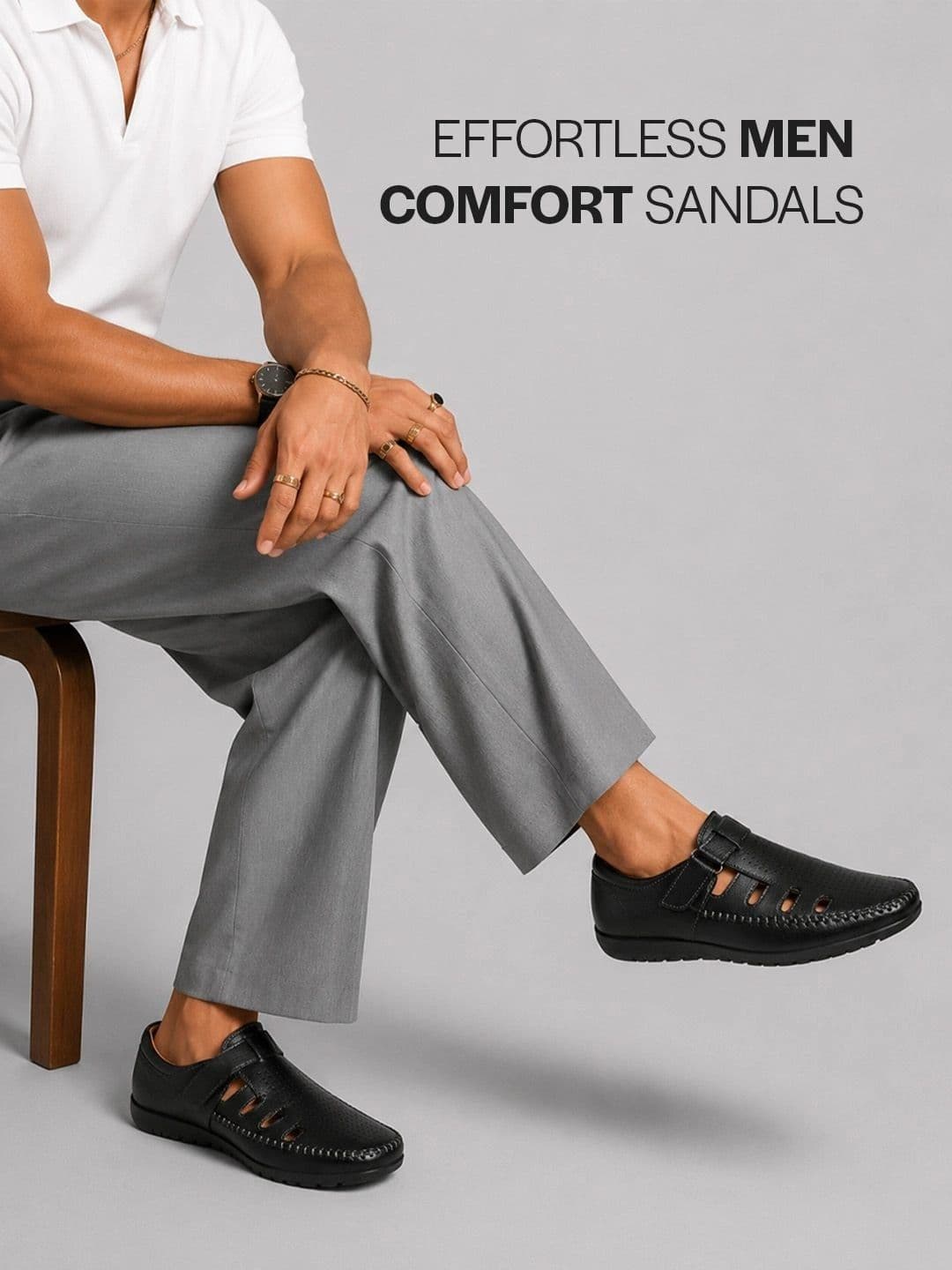 FAUSTO Men PU Shoe-Style Sandals thumbnail 3