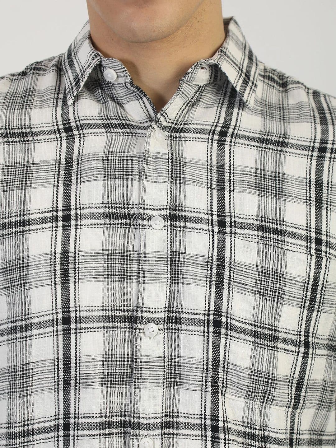 Maniac Men Comfort Checked Casual Shirt thumbnail 5