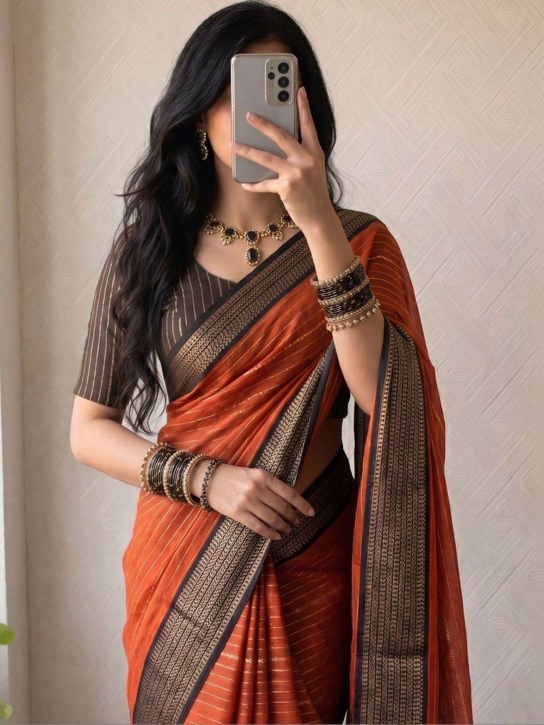 Owee Zari Silk Blend Designer Saree - view 1