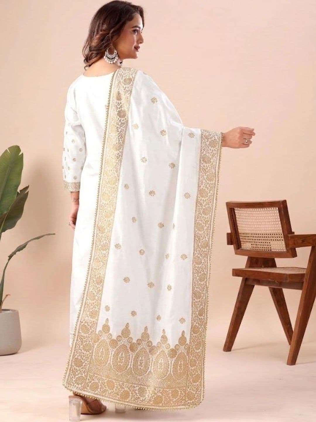 kantuba Art Silk Unstitched Dress Material thumbnail 4