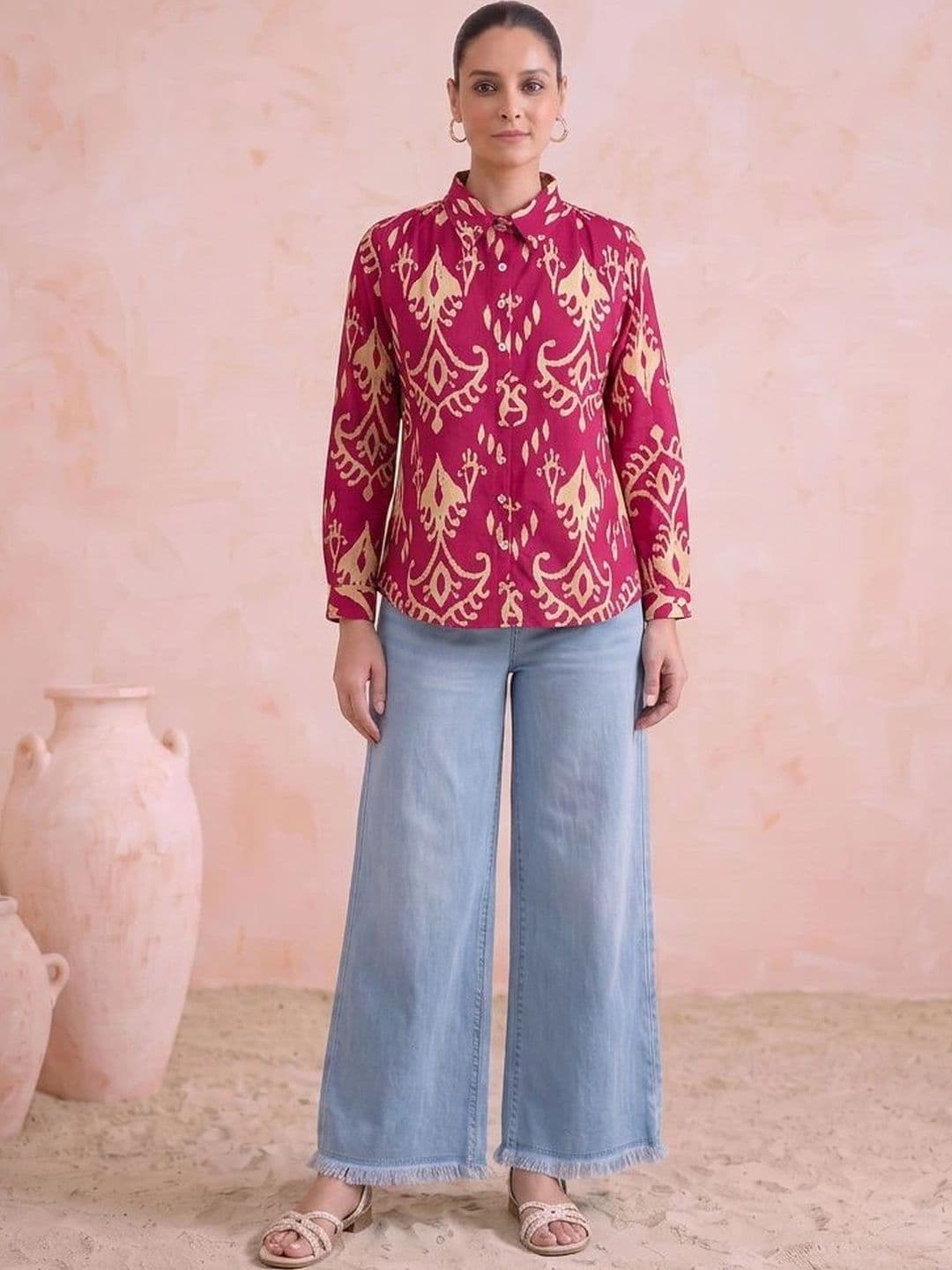 COTTON CULTURE Women Ethnic Motifs Printed Indie Prints Kurta - view 1