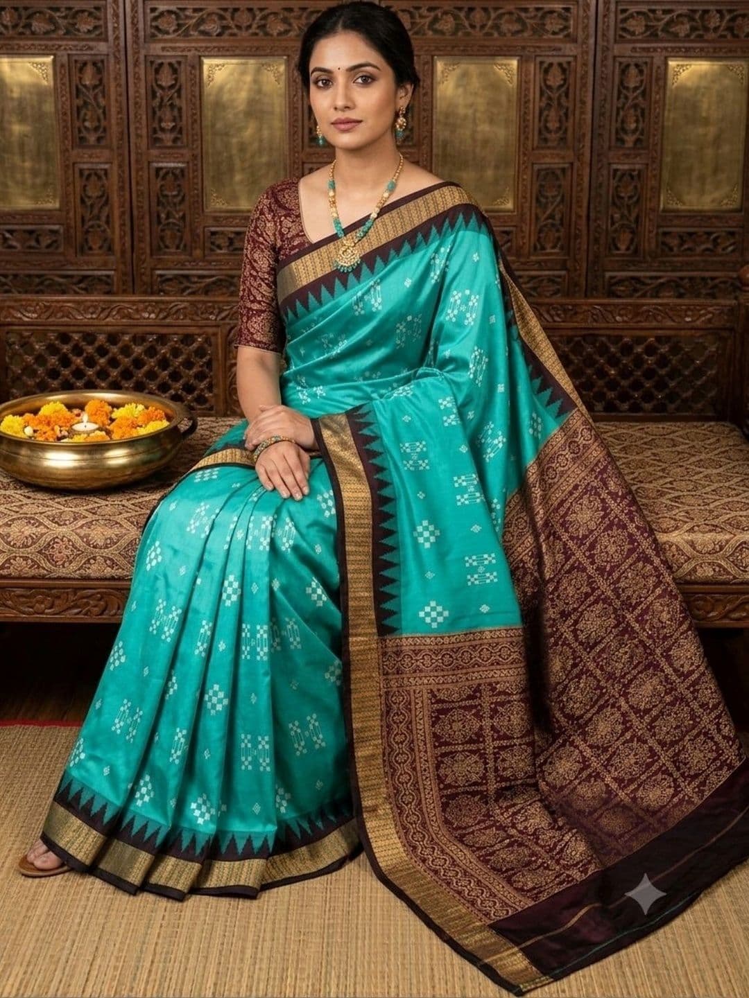 SHOPSILK Art Silk Sambalpuri Saree thumbnail 6