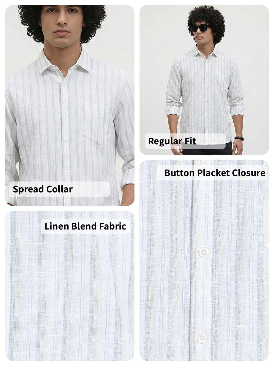 Roadster Life Co.Cotton Linen Striped Shirt thumbnail 6