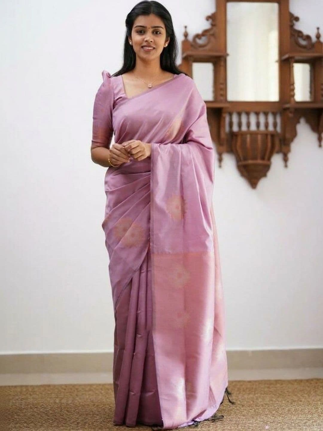 revika Woven Design Zari Art Silk Designer Kanjeevaram Saree - view 1