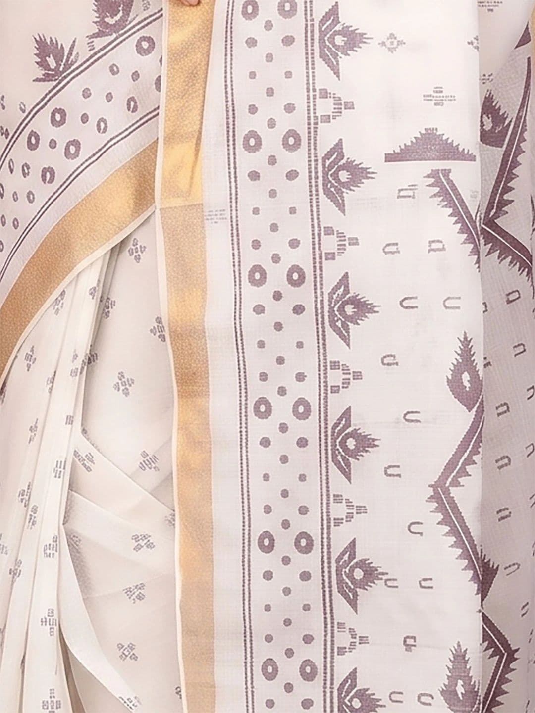 GitAsit Woven Design Sequinned Pure Cotton Handloom Taant Saree thumbnail 2