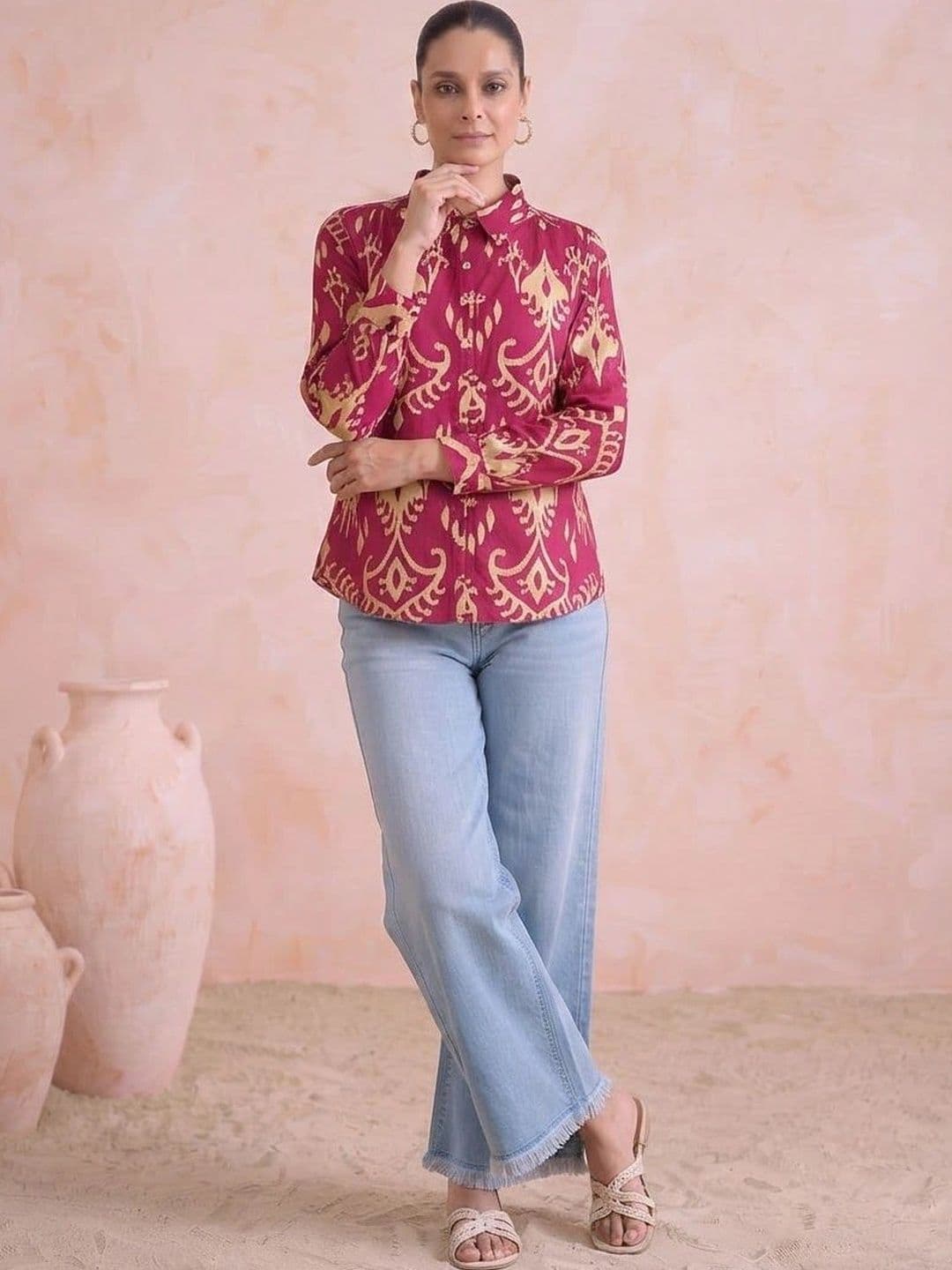 COTTON CULTURE Women Ethnic Motifs Printed Indie Prints Kurta thumbnail 6