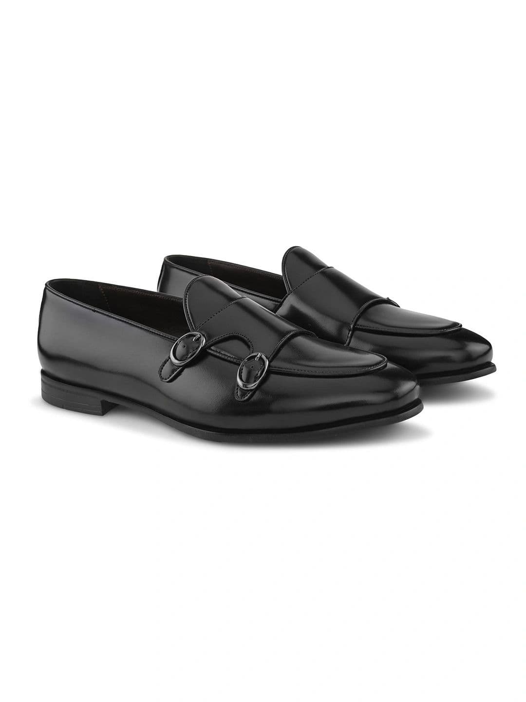 House of Pataudi Men Textured Formal Monk Shoes thumbnail 7