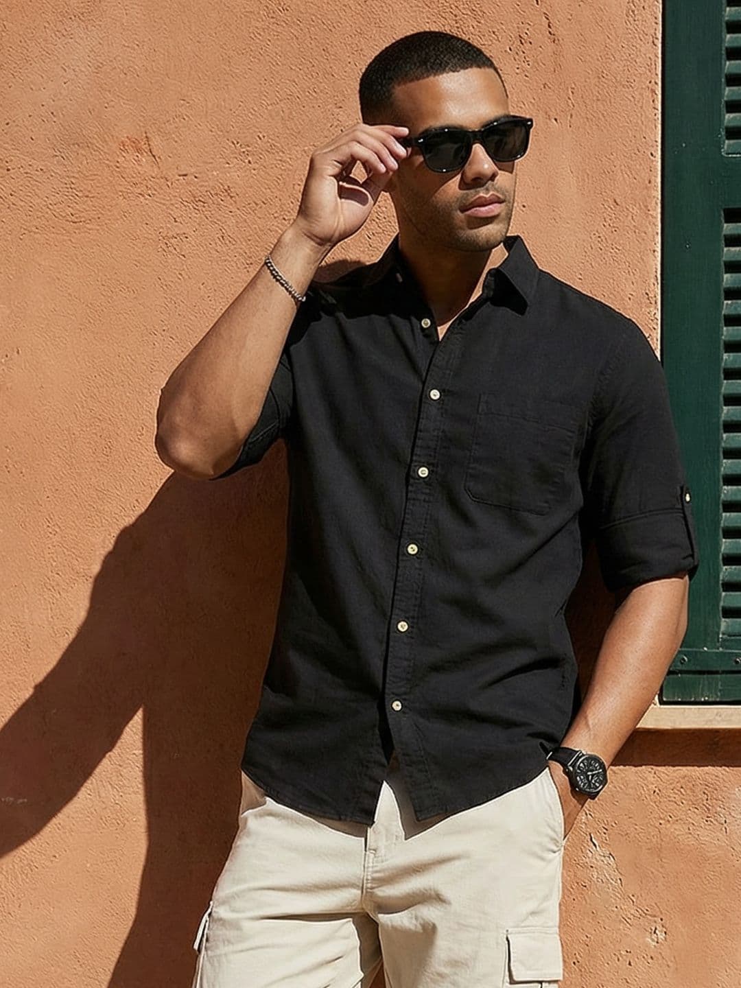 Roadster Life Co. Easy Drape Cotton Shirt thumbnail 2