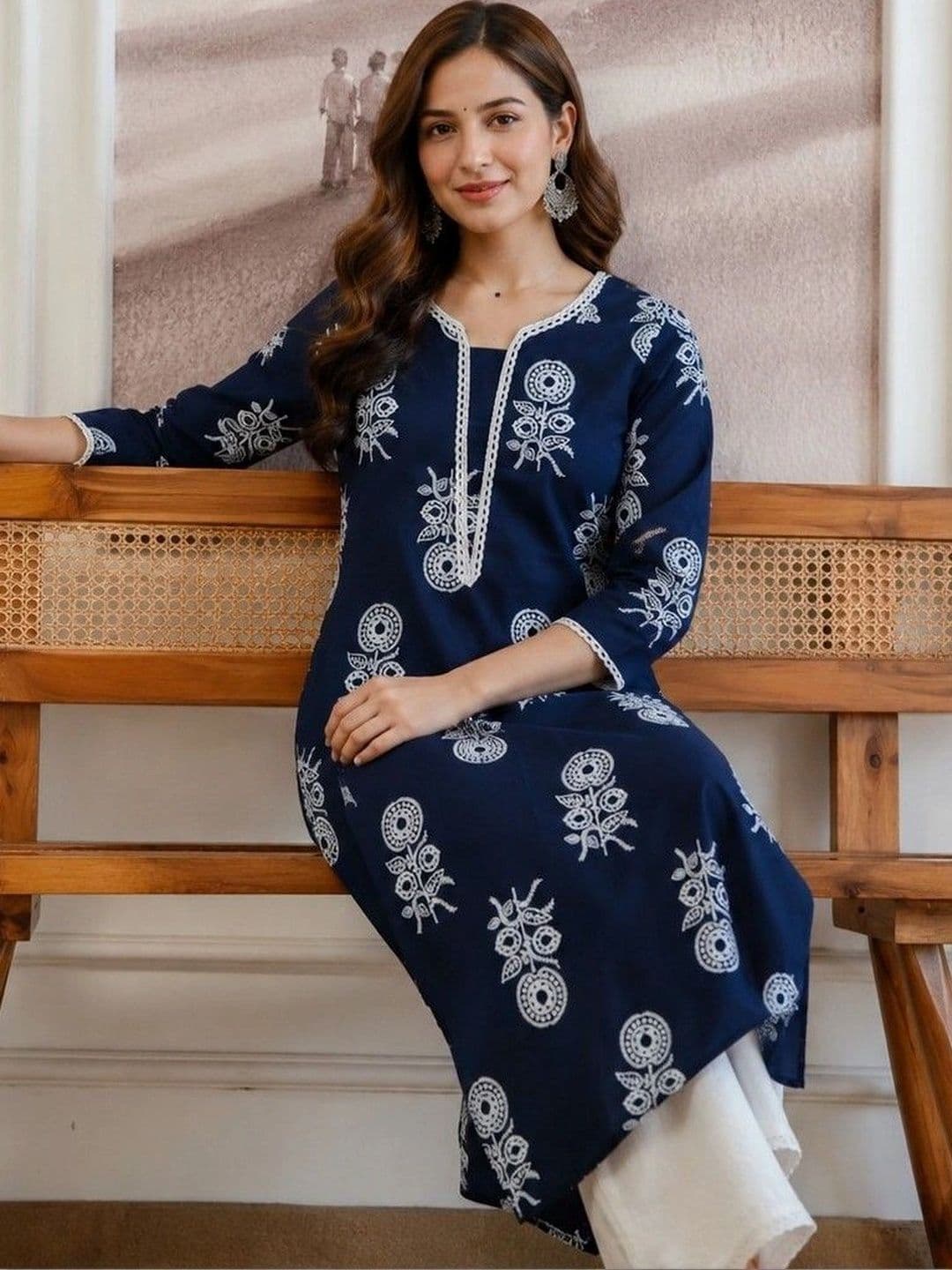 KKOUTFITS Women Ethnic Motifs Printed Kurta - view 1