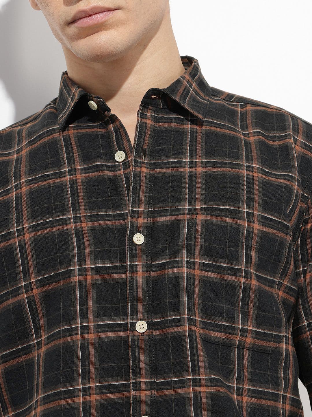 Roadster Life Co. Soft Touch Checked Casual Shirt thumbnail 5