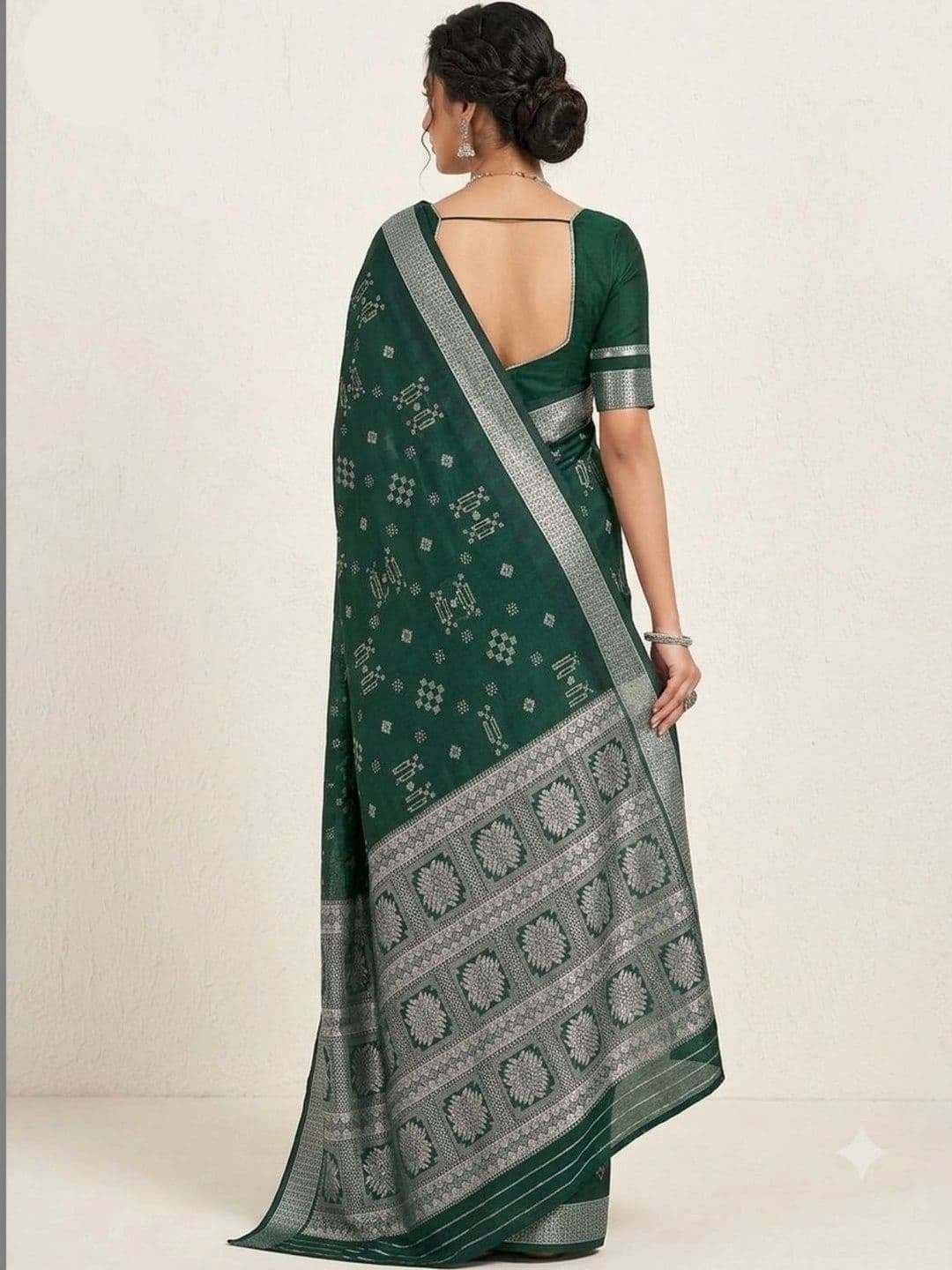 SHOPSILK Zari Art Silk Sambalpuri Saree thumbnail 4