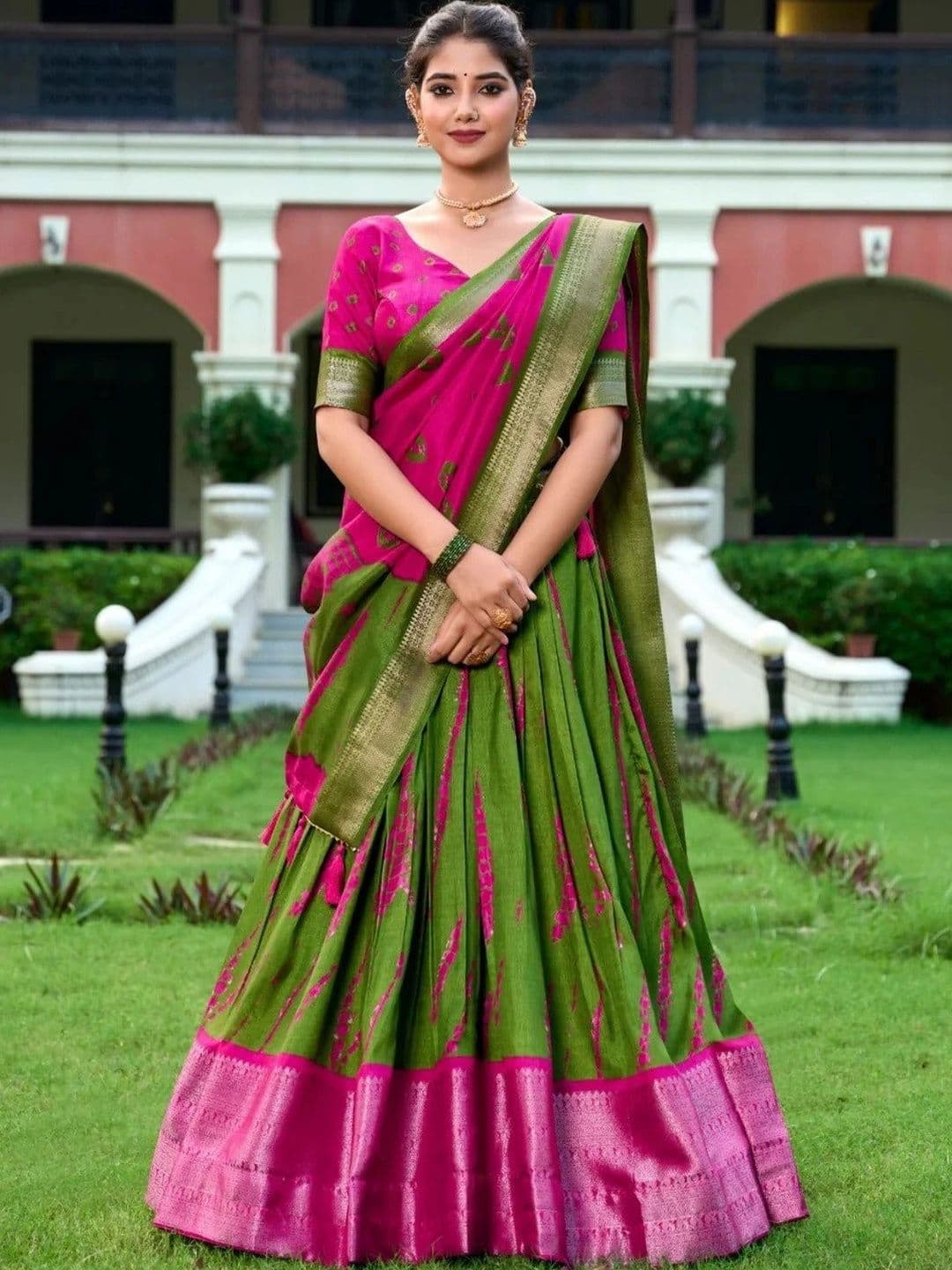 YOONECK Ready to Wear Lehenga & Blouse With Dupatta - view 1