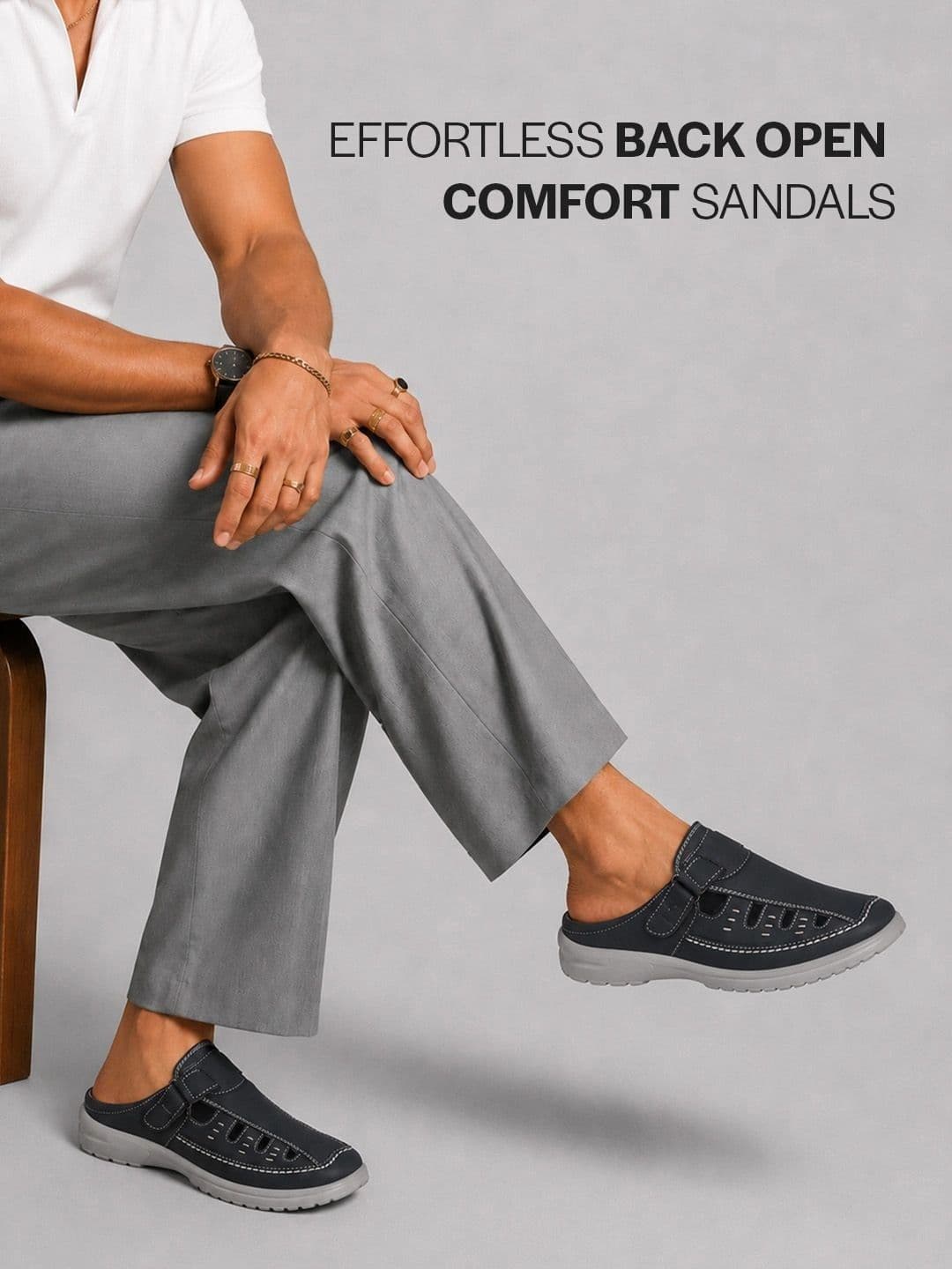 FAUSTO Men PU Comfort Sandals thumbnail 4