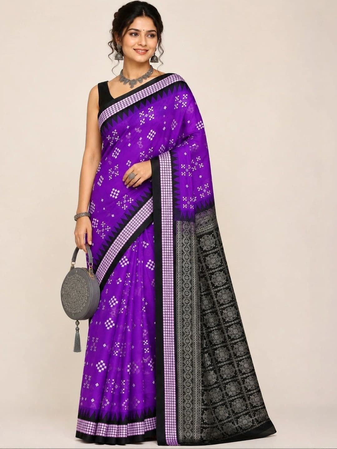 SHOPSILK Art Silk Sambalpuri Saree thumbnail 3