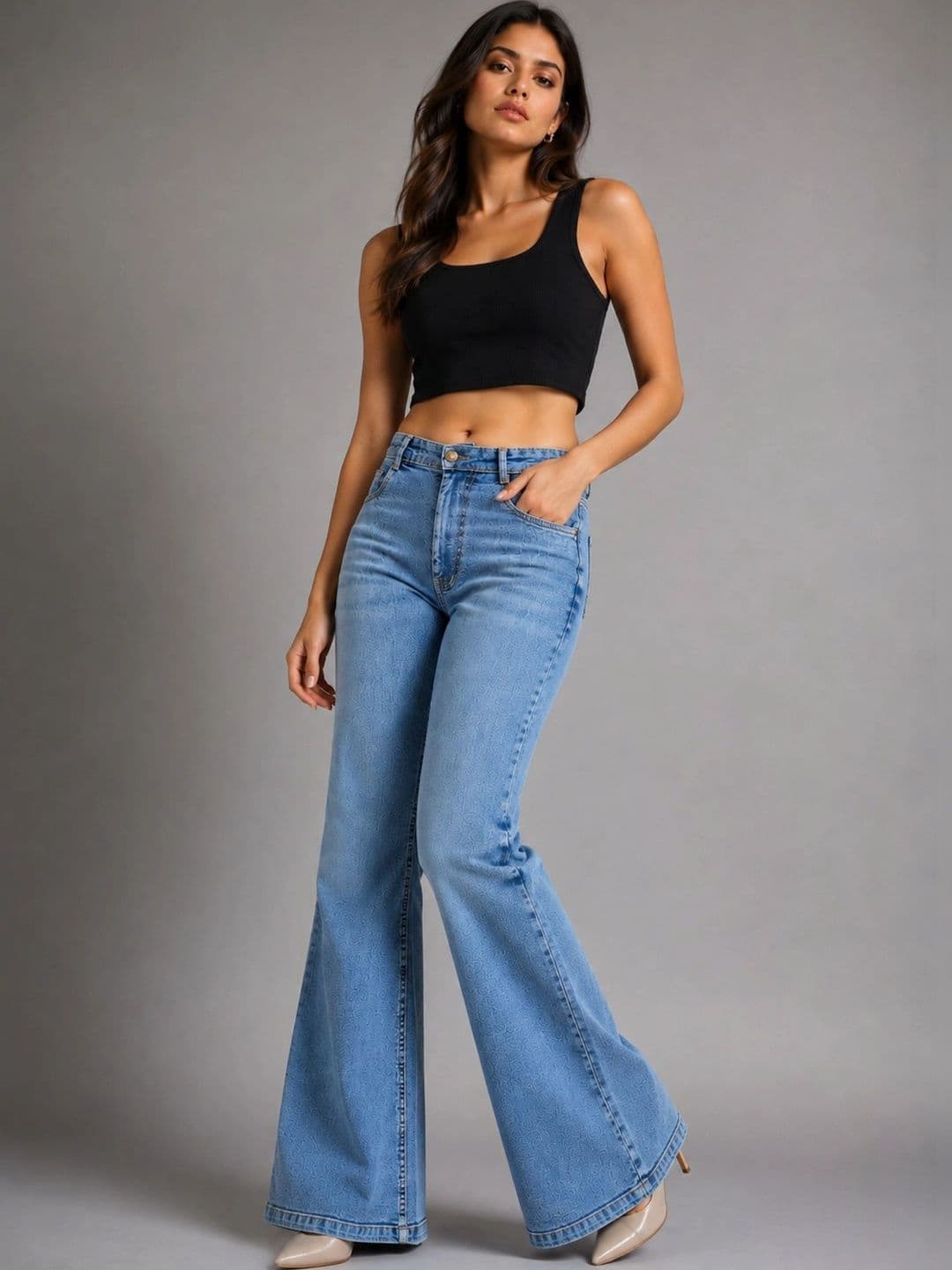 Encrypt Women Bootcut Mid-Rise Jeans thumbnail 5