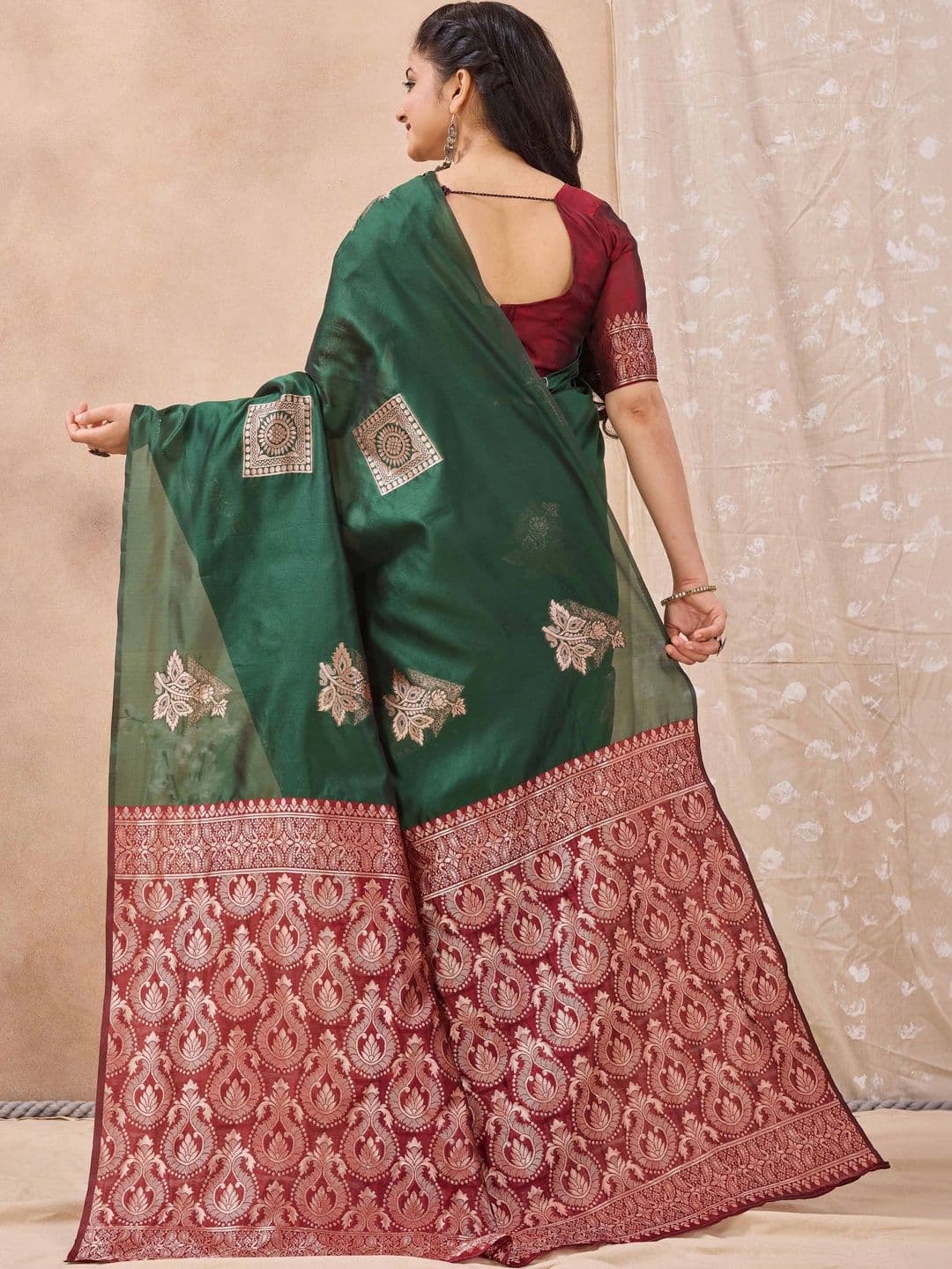 HERE&NOW Zari Art Silk Saree thumbnail 6