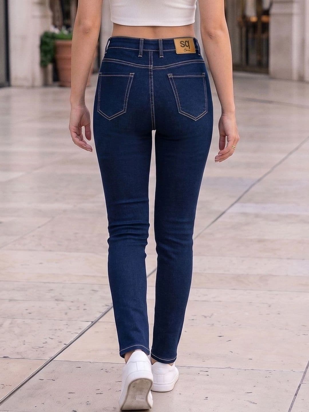 Style Quotient Women Classic Slim Fit High-Rise Stretchable Jeans thumbnail 4