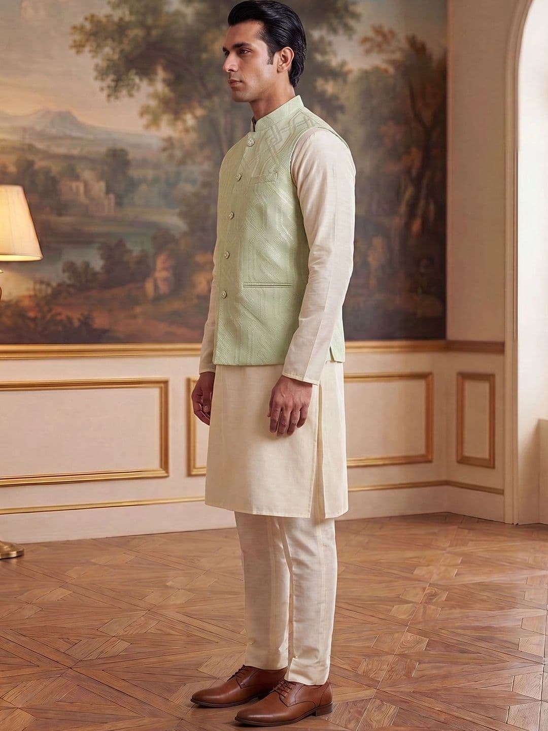 House of Pataudi Jacquard Woven Design Koti thumbnail 7