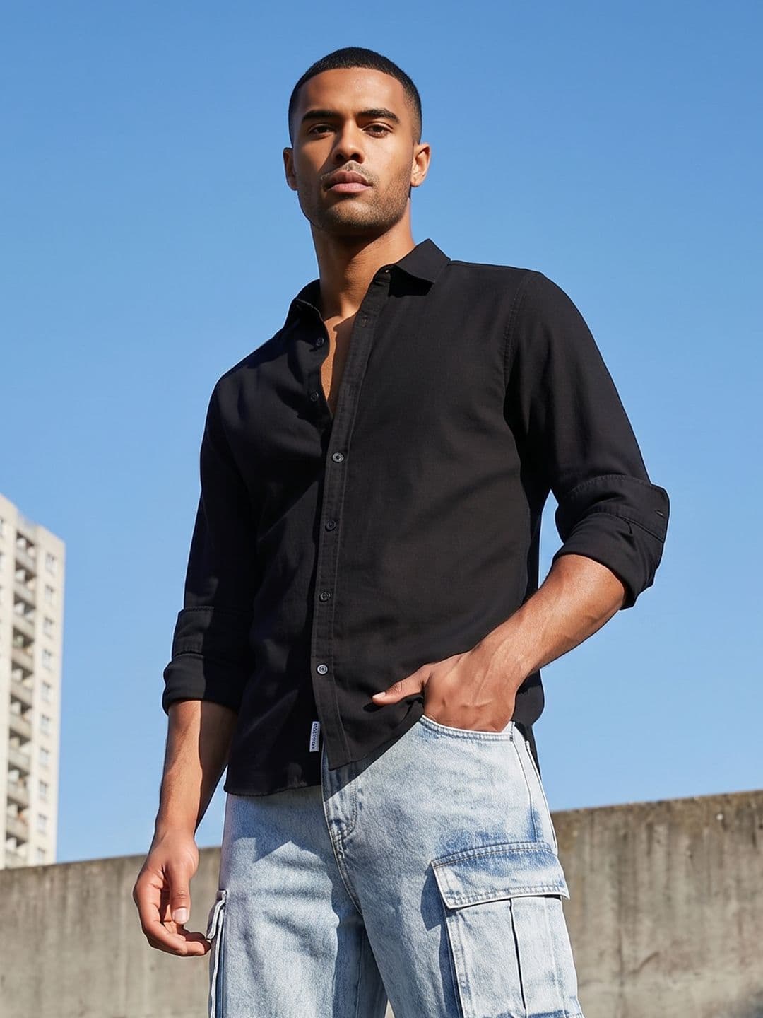 Roadster Life Co. Premium Textured Shirt thumbnail 2