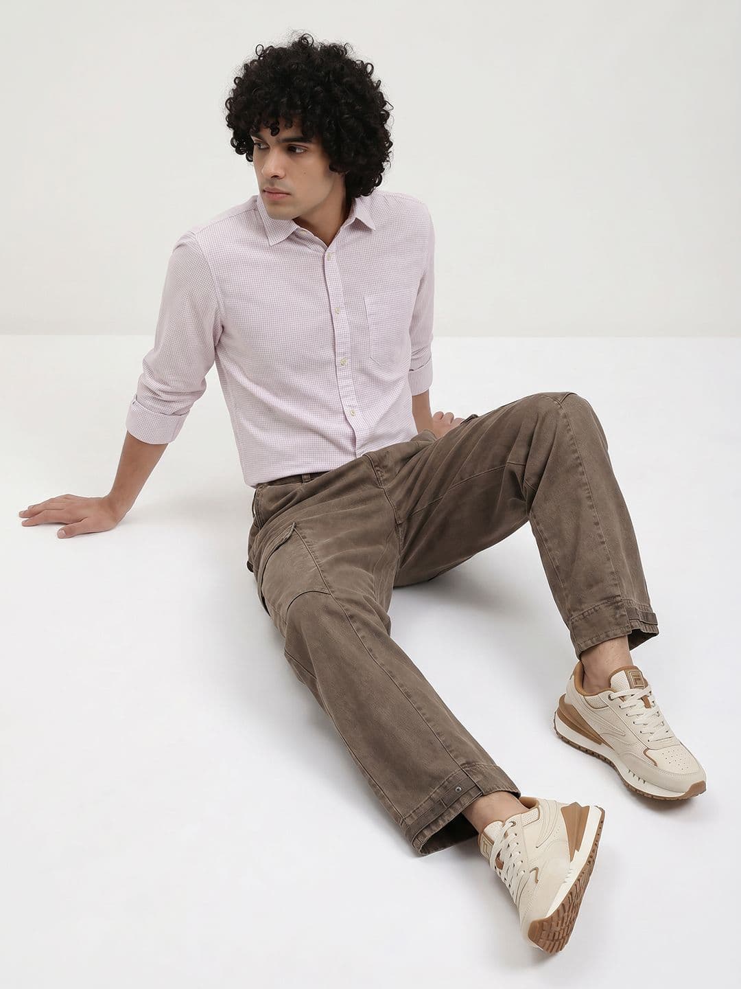 Roadster Life Co.Cotton Slub Checked Shirt thumbnail 3