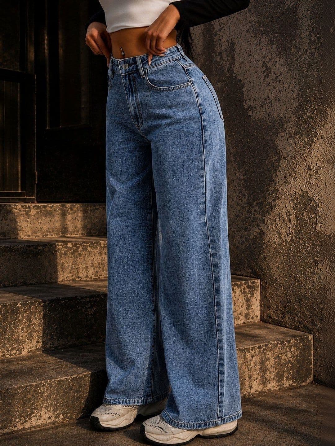 Flying Girls Women Comfort Boyfriend Fit High-Rise Light Fade Stretchable Jeans thumbnail 5