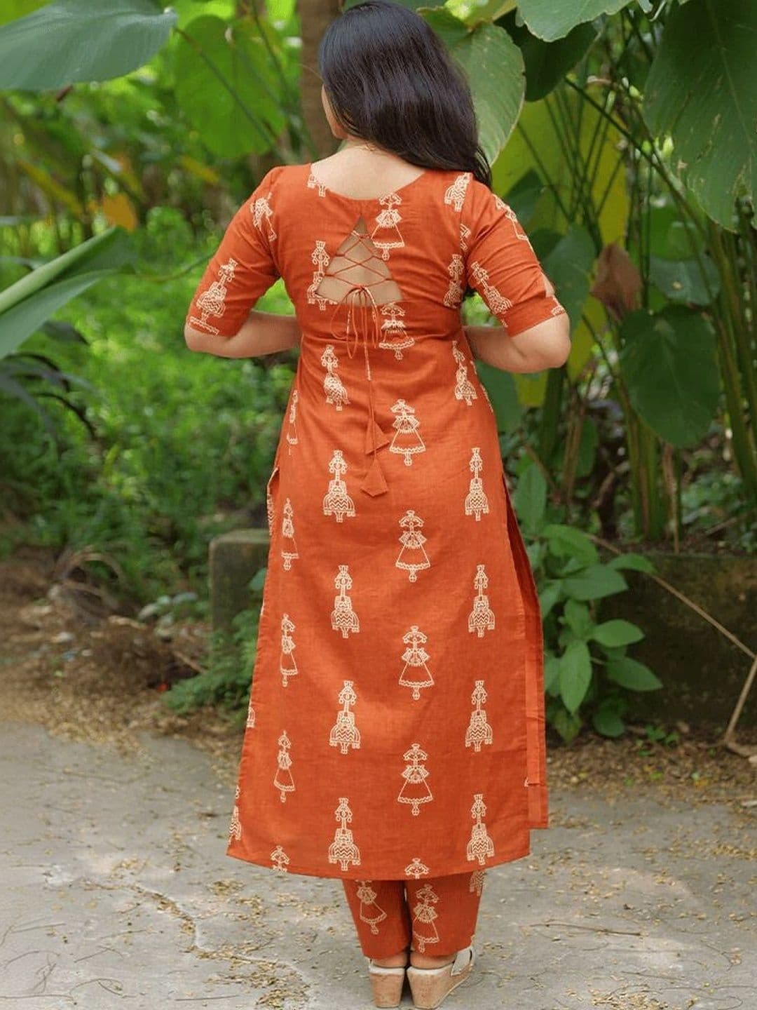 Moda Rapido Women Ethnic Motifs Printed Regular Kurta with Trousers thumbnail 5