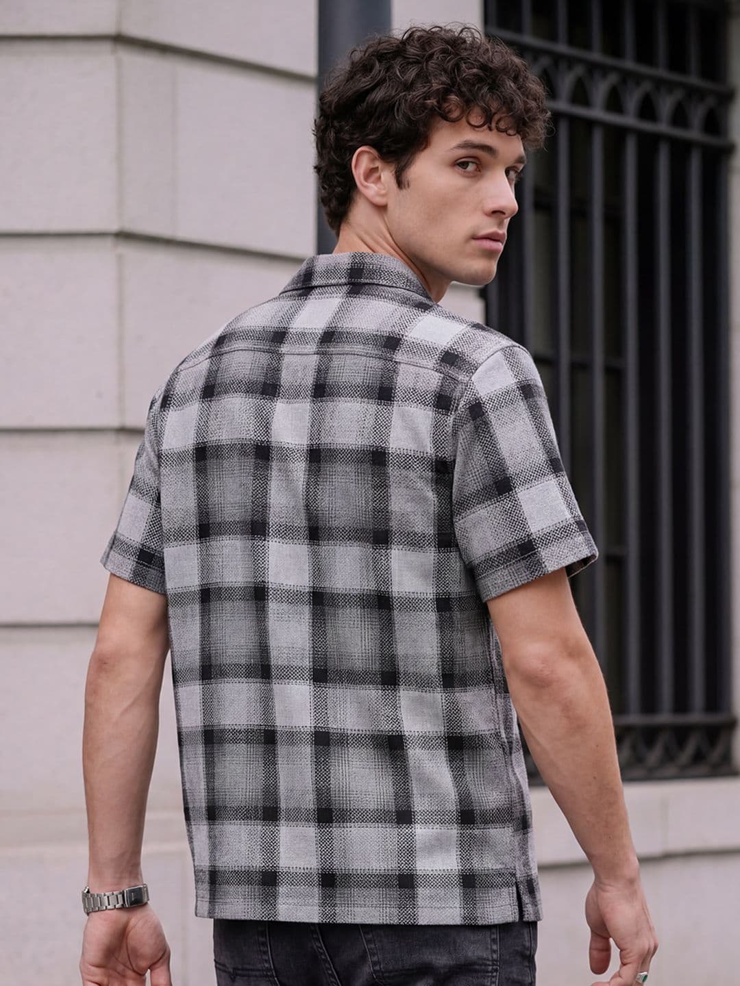 Roadster Life Co. Textured Weave Checked Shirt thumbnail 2