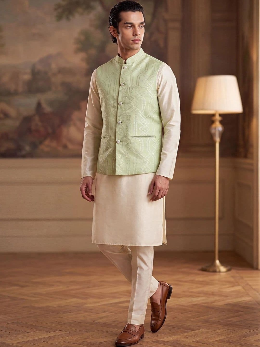 House of Pataudi Jacquard Woven Design Koti thumbnail 4