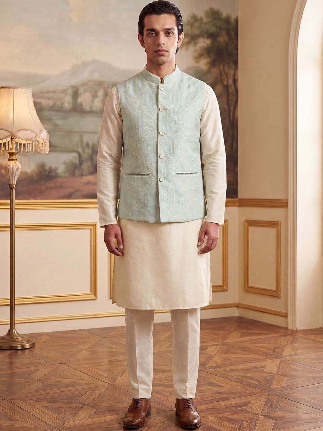 House of Pataudi Jacquard Woven Design Koti thumbnail 5