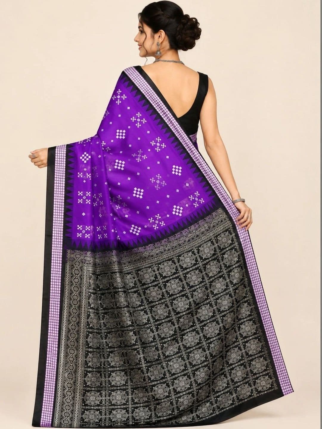 SHOPSILK Art Silk Sambalpuri Saree thumbnail 5