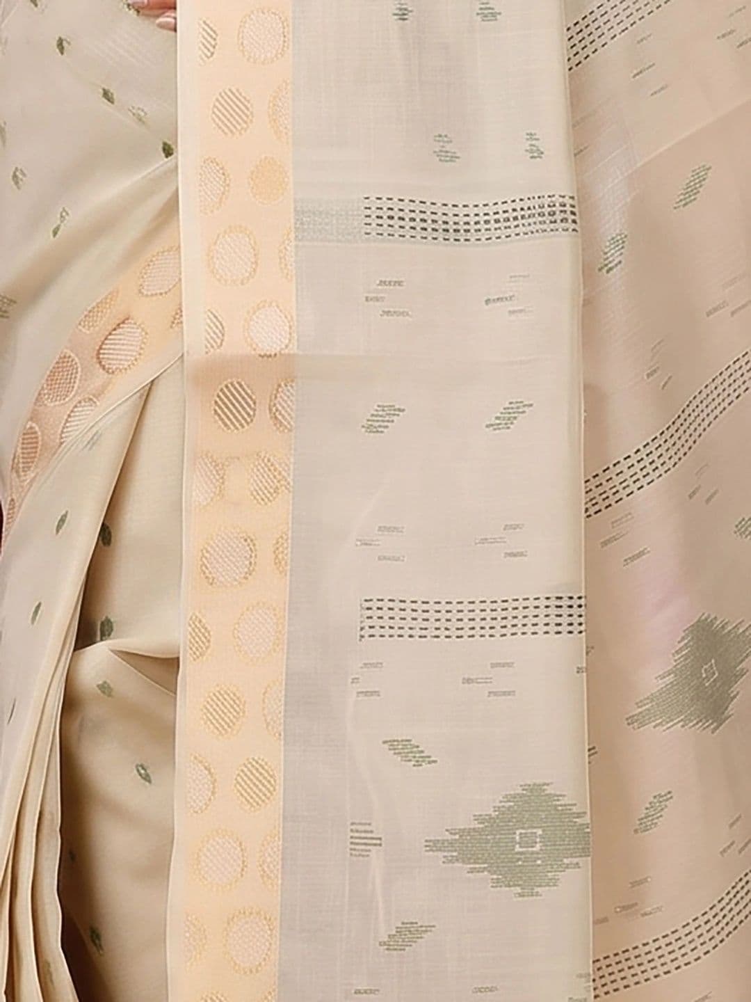 GitAsit Woven Design Sequinned Pure Cotton Handloom Taant Saree thumbnail 3