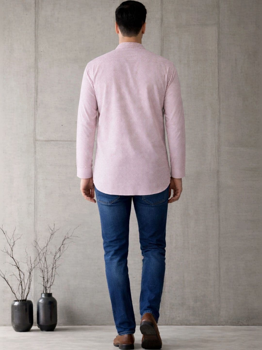 Anouk Men Checked Kurta thumbnail 2