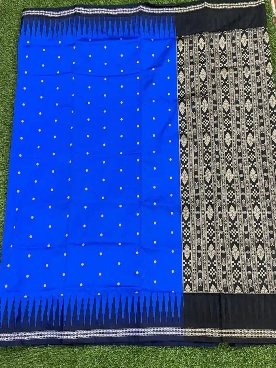 SHOPSILK Woven Design Zari Art Silk Sambalpuri Saree thumbnail 4