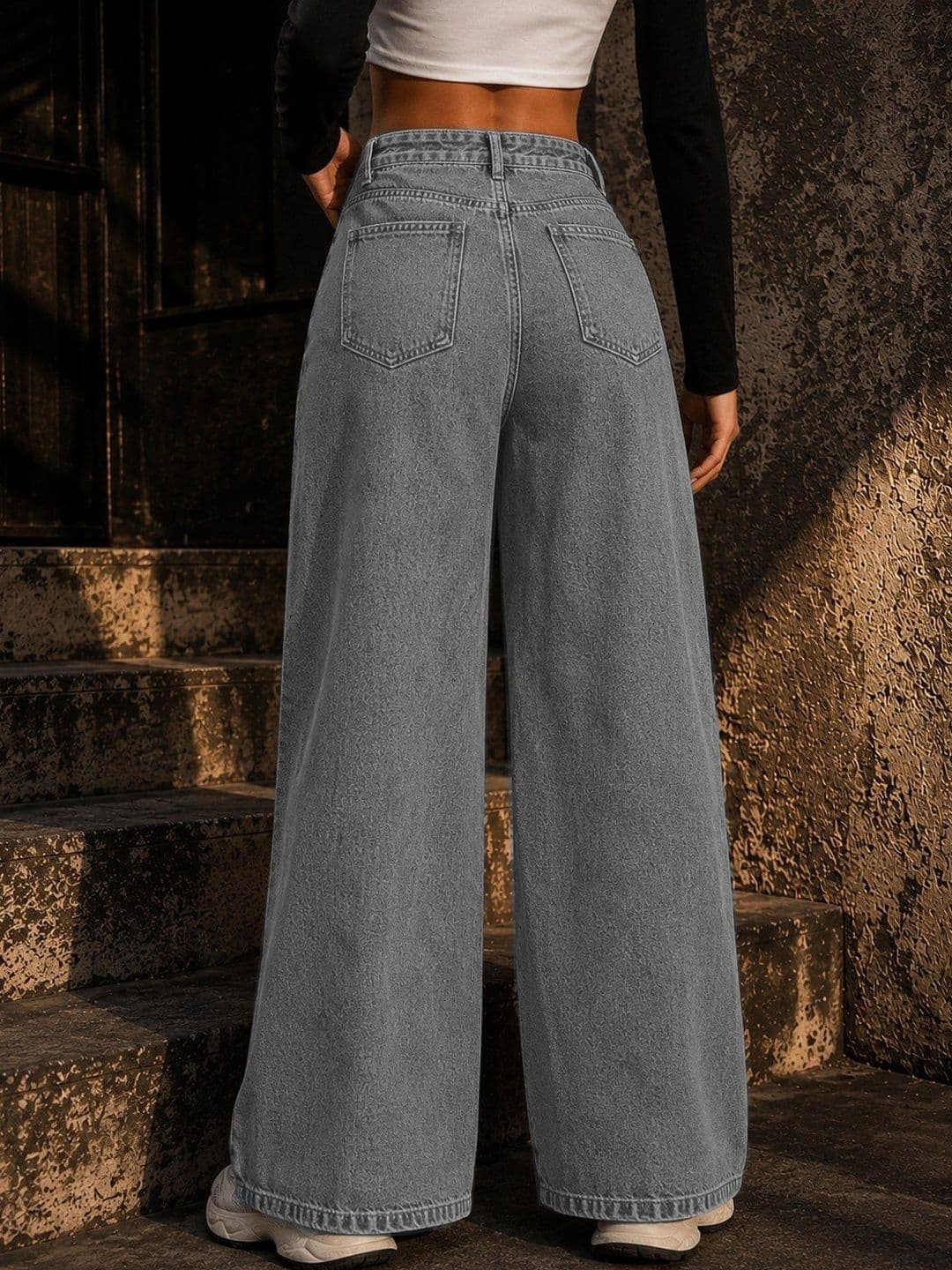 Flying Girls Women Comfort Boyfriend Fit High-Rise Light Fade Stretchable Jeans thumbnail 4