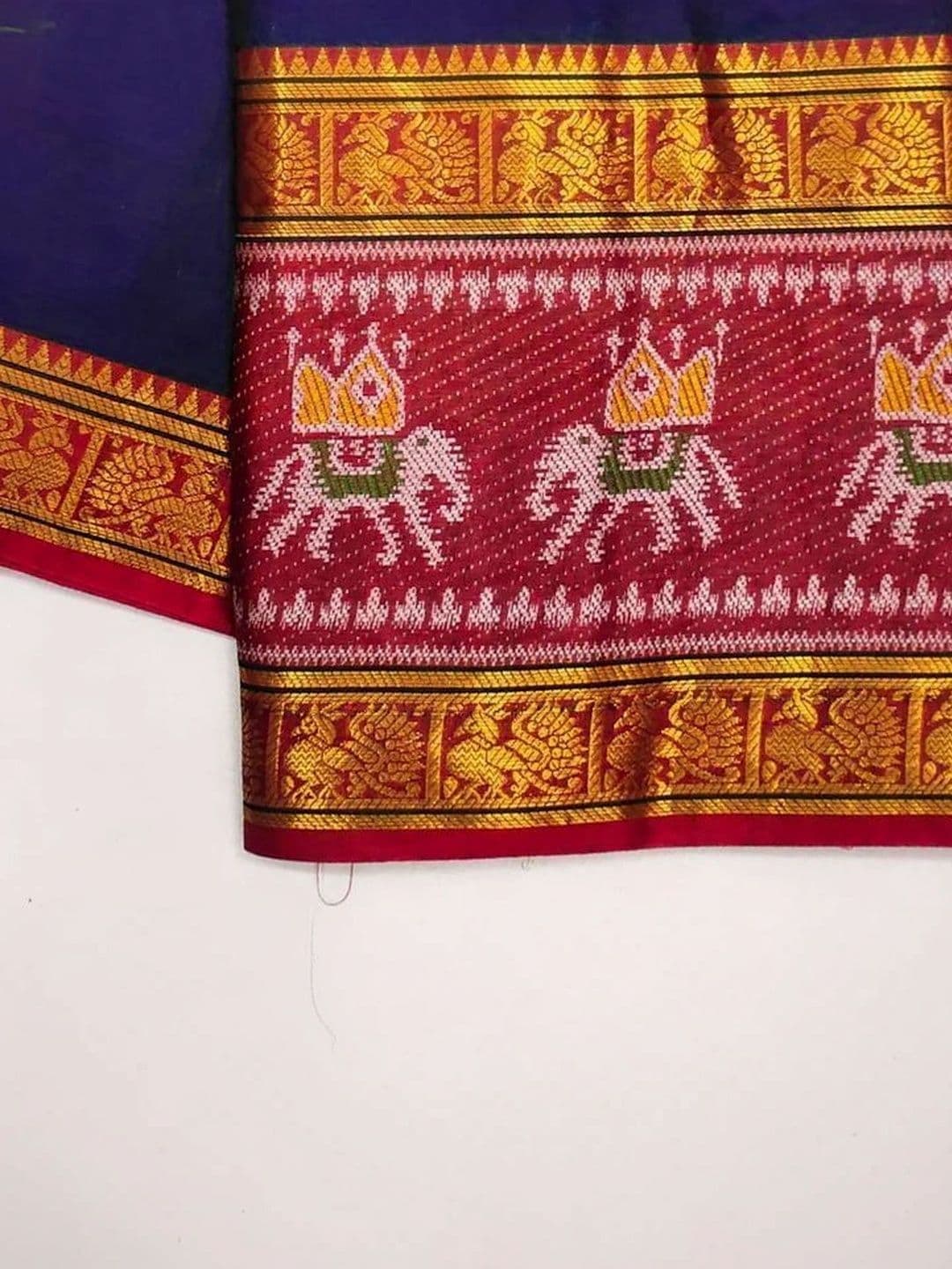 Owee Woven Design Zari Silk Cotton Designer Narayan Peth Saree thumbnail 5